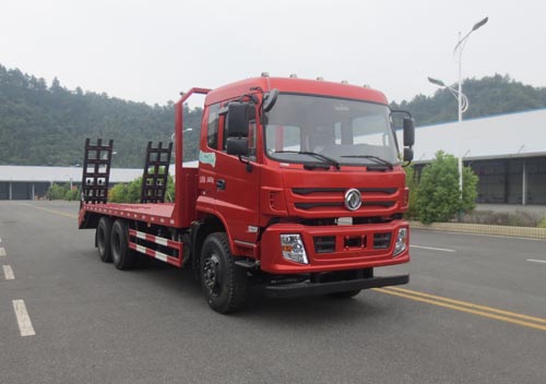 東風(fēng)特商后雙橋國五平板運輸車EQ5258TPBFV挖掘機運輸車